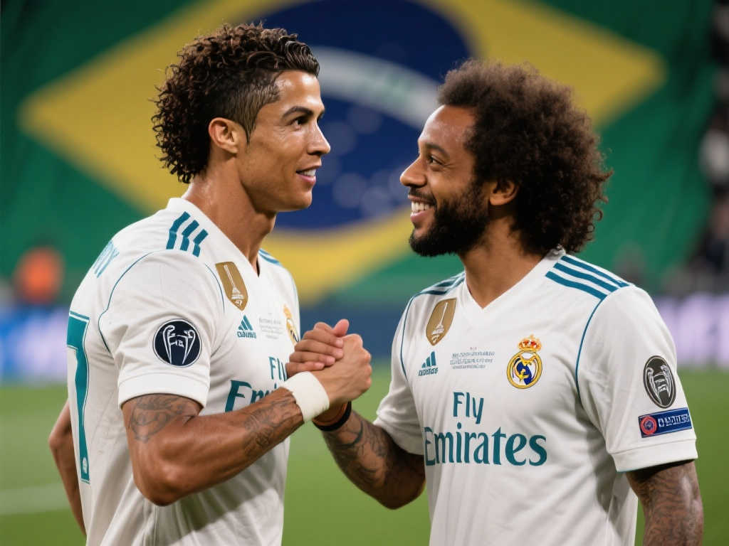 兄弟情深！马塞洛暗示C罗40岁生日次日退役别有深意！